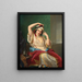 Een schoonheid uit het harem tijdens haar toilette - Paul Emil Jacobs — ingelijst kunstwerk aan de muur