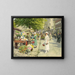 Vrouwen van bloemen op de markt van Amagertorv - Paul Fischer — ingelijst kunstwerk aan de muur