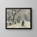 Kongens Nytorv in Kopenhagen in de winter - Paul Fischer — ingelijst kunstwerk aan de muur