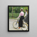 Tijdens een fietstocht op een zomerdag - Paul Fischer — ingelijst kunstwerk aan de muur