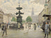 De levendige markt van Amager in Kopenhagen - Paul Fischer — weergave van het kunstwerk