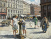 "Au Triangle à Copenhague un jour d'été chaud" door Paul Fischer — weergave van het kunstwerk