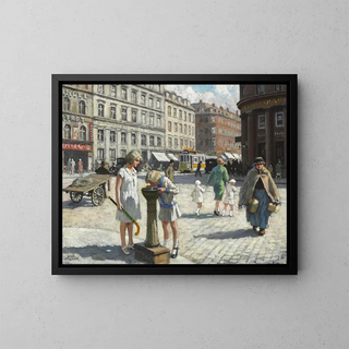 Paul Fischer - Ved Trianglen i Kbenhavn en varm sommerdag.webp