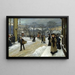 Winterdag op Kongens Nytorv - Paul Fischer — ingelijst kunstwerk aan de muur
