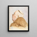 monnik met een bril van achteren - Paul Franz Otto — ingelijst kunstwerk aan de muur