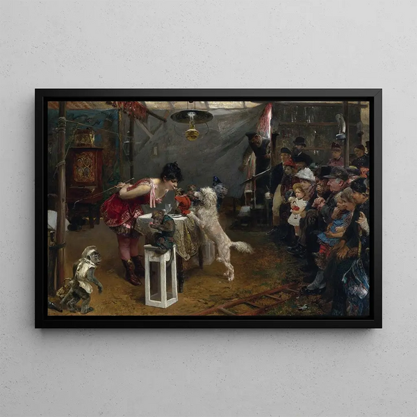 Tours de foire - Paul Friedrich Meyerheim — framed artwork on a wall