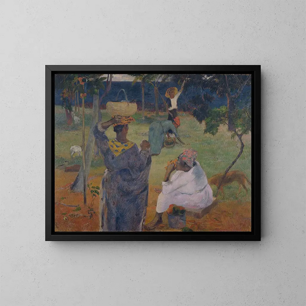 Onder de mango's in Martinique - Paul Gauguin — ingelijst kunstwerk aan de muur