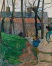 Huizen in Pouldu - Paul Gauguin — weergave van het kunstwerk