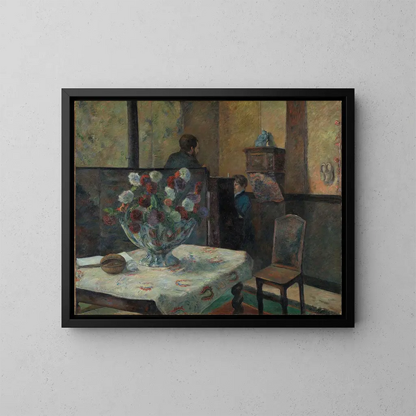 Binnenruimte - Paul Gauguin — ingelijst kunstwerk aan de muur