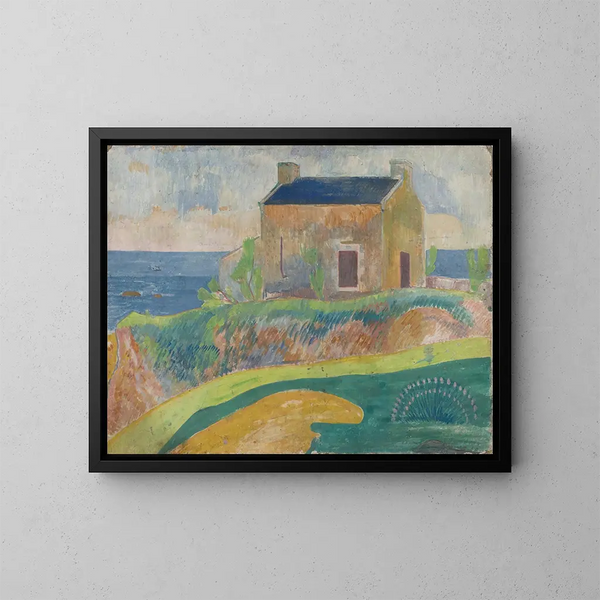 La Maison du pendu - Paul Gauguin — ingelijst kunstwerk aan de muur