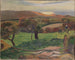 Landschap van Bretagne - Paul Gauguin — weergave van het kunstwerk