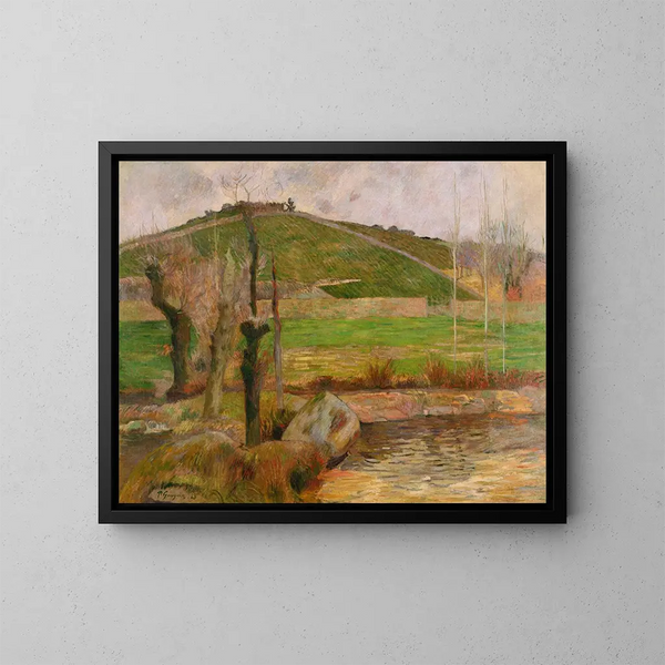 Landschap bij Pont-Aven - Paul Gauguin — ingelijst kunstwerk aan de muur
