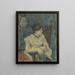Madame Mette Gauguin in avondjurk - Paul Gauguin — ingelijst kunstwerk aan de muur