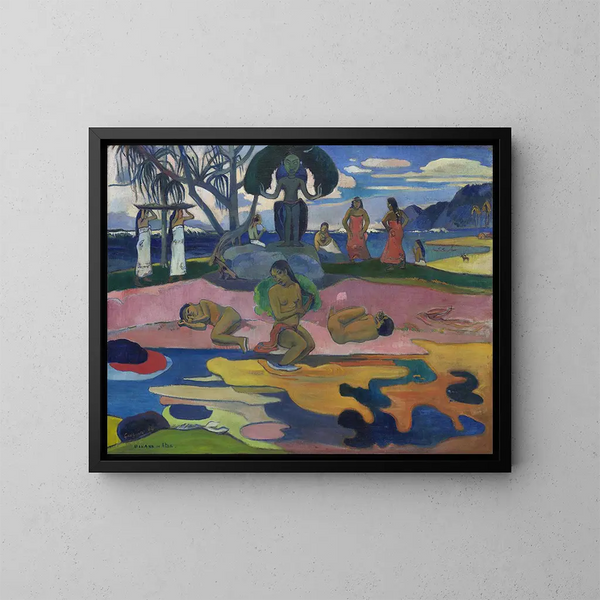 Le jour des dieux - Paul Gauguin — ingelijst kunstwerk aan de muur