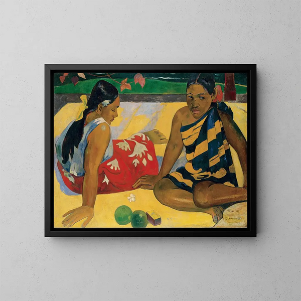 Parau Api Quelles nouvelles - Paul Gauguin — ingelijst kunstwerk aan de muur