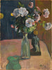 Rozen en beeldje - Paul Gauguin — weergave van het kunstwerk