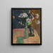 Rozen en beeldje - Paul Gauguin — ingelijst kunstwerk aan de muur