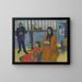 L'atelier de Schuffenecker - Paul Gauguin — ingelijst kunstwerk aan de muur
