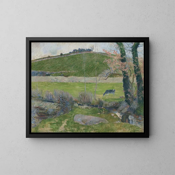 van Sur l'Aven en amont de Pont-Aven - Paul Gauguin — ingelijst kunstwerk aan de muur