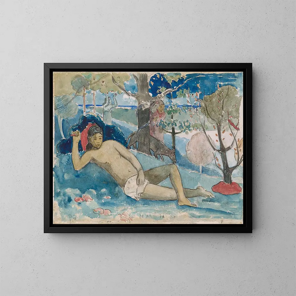 De wilde vrouw - Paul Gauguin — ingelijst kunstwerk aan de muur