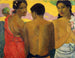 Drie Tahitiaanse Vrouwen - Paul Gauguin — weergave van het kunstwerk