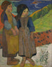 Twee Bretons aan zee - Paul Gauguin — weergave van het kunstwerk