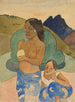 Twee Tahitiaanse vrouwen in een landschap - Paul Gauguin — weergave van het kunstwerk