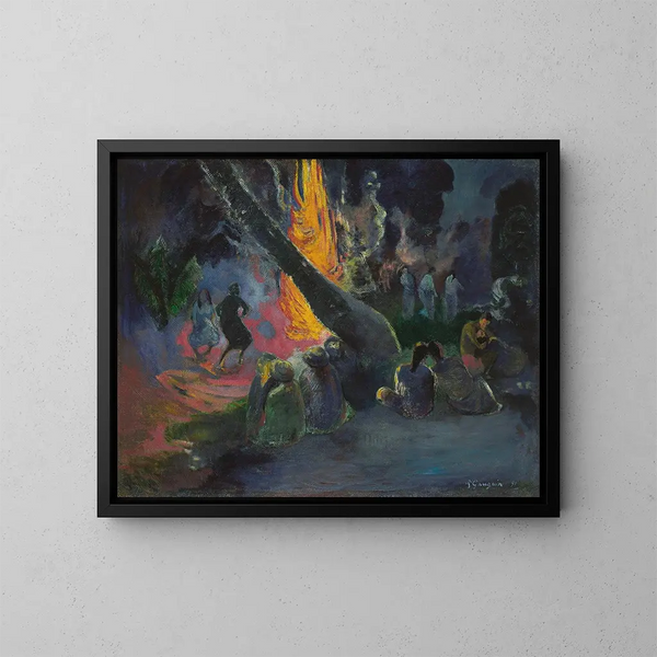 Upa Upa, de dans van het vuur - Paul Gauguin — ingelijst kunstwerk aan de muur