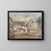 Vue van Honfleur - Paul Huet — ingelijst kunstwerk aan de muur