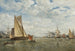 Boten in een haven - Paul Jean Clays — weergave van het kunstwerk