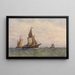 Maritiem Landschap - Paul Jean Clays — ingelijst kunstwerk aan de muur