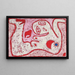 Een vrouw voor de goden - Paul Klee — ingelijst kunstwerk aan de muur