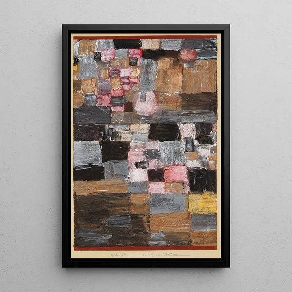 Ascension d'une petite ville - Paul Klee — ingelijst kunstwerk aan de muur