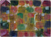 Boom en architectuur: ritmes - Paul Klee — weergave van het kunstwerk