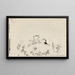 Geanimeerd strand - Paul Klee — ingelijst kunstwerk aan de muur