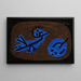 Blauwe vogel en pompoen - Paul Klee — ingelijst kunstwerk aan de muur