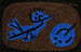 Blauwe vogel en pompoen - Paul Klee — weergave van het kunstwerk