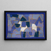 Nachtblauw schilderij - Paul Klee — ingelijst kunstwerk aan de muur