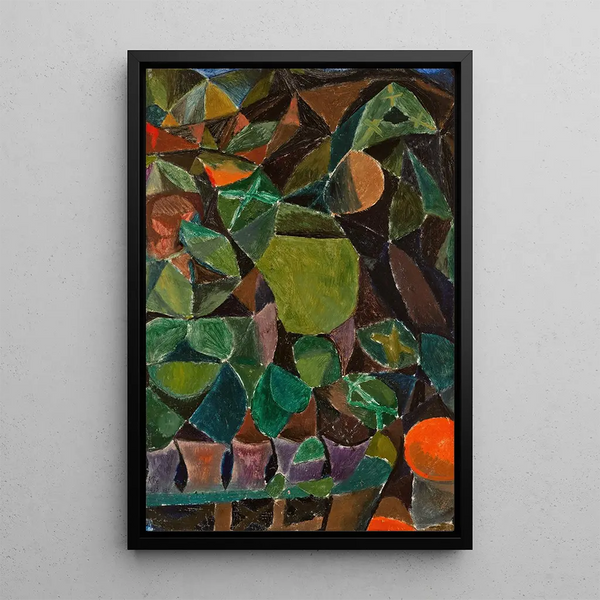 Passerelle fleurie - Paul Klee — ingelijst kunstwerk aan de muur