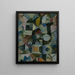 Samenstelling met de Gele Halve Maan en de Y - Paul Klee — ingelijst kunstwerk aan de muur
