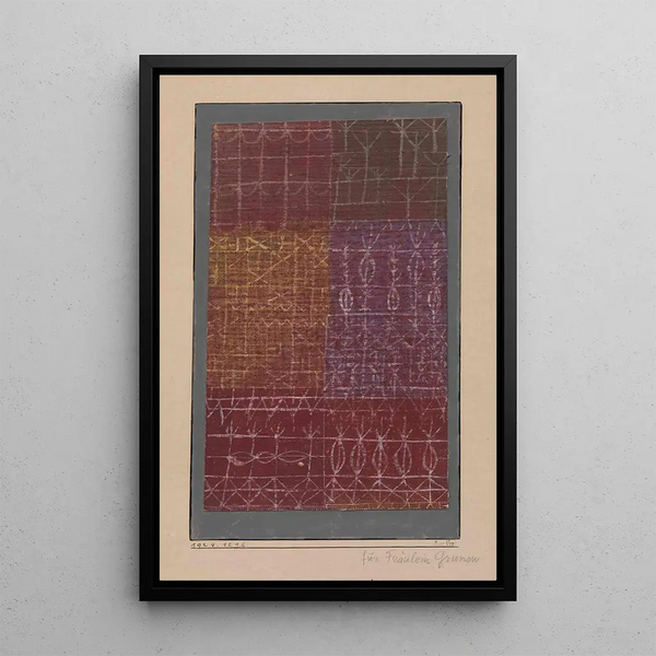 Rideau - Paul Klee — ingelijst kunstwerk aan de muur