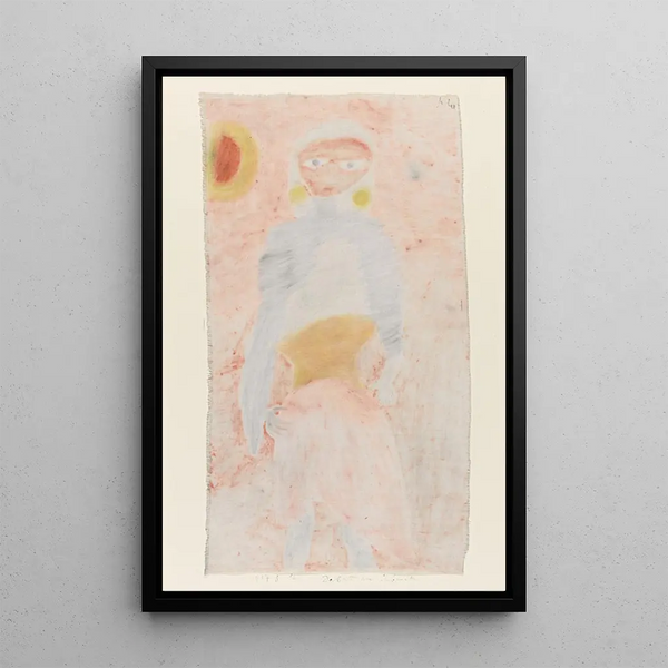 Begint in het cabaret - Paul Klee — ingelijst kunstwerk aan de muur