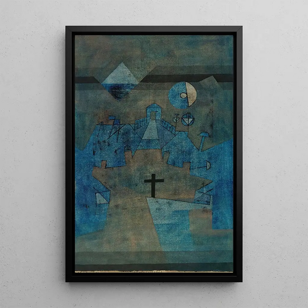 Cimetière de Dunes - Paul Klee — ingelijst kunstwerk aan de muur