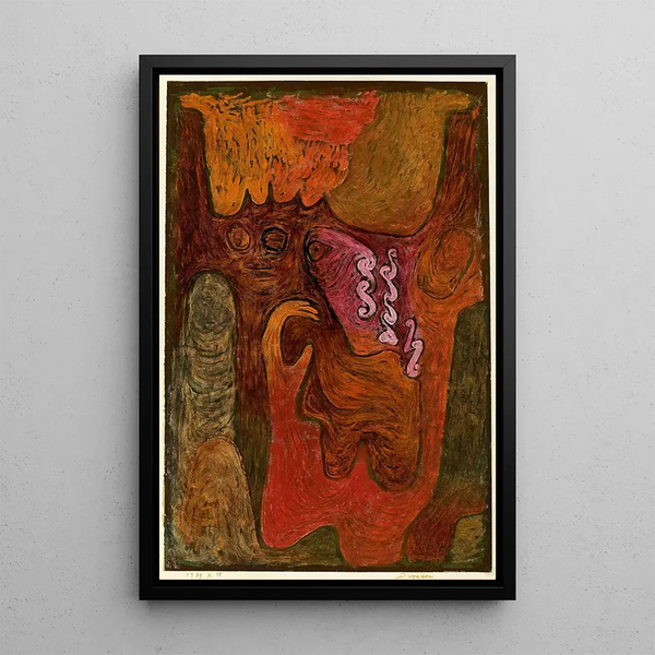 Dryades - Paul Klee — ingelijst kunstwerk aan de muur
