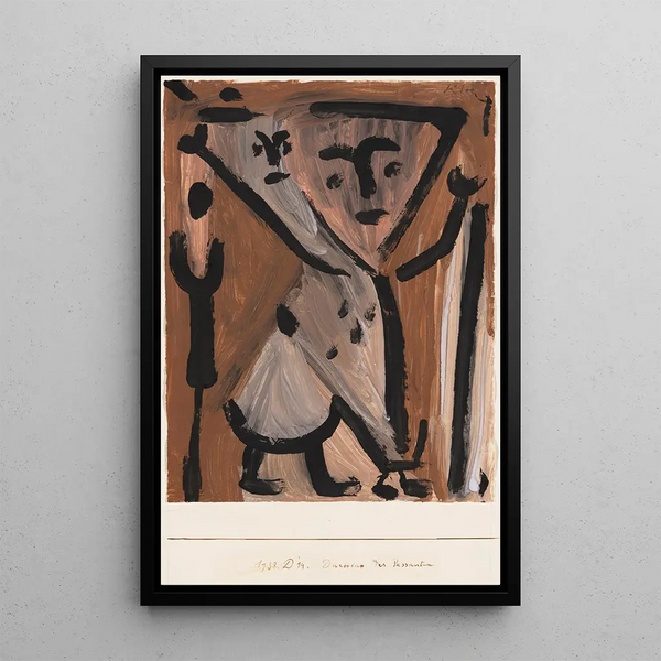 Duettino des Passants - Paul Klee — ingelijst kunstwerk aan de muur