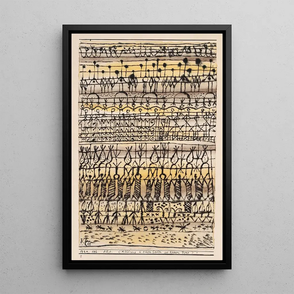 ERA Se Rafraîchissant dans un Jardin de la Zone Torride - Paul Klee — ingelijst kunstwerk aan de muur