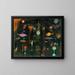 Magie des poissons - Paul Klee — ingelijst kunstwerk aan de muur