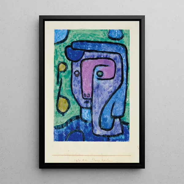 Flore Nocturne - Paul Klee — ingelijst kunstwerk aan de muur