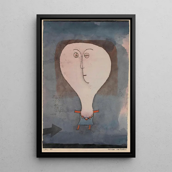 Peur d'une Fille - Paul Klee — ingelijst kunstwerk aan de muur