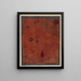 Vruchten op een rode achtergrond - Paul Klee — ingelijst kunstwerk aan de muur